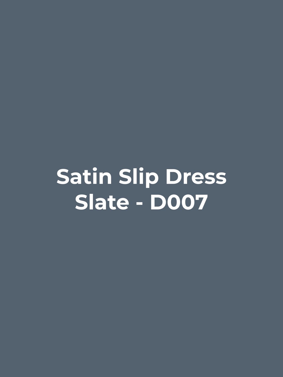 Satin Slip Dress - Slate
