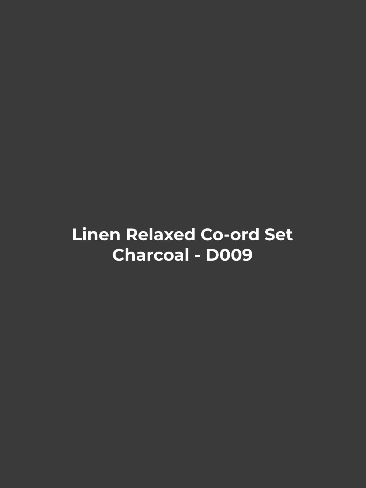 Linen Relaxed Co-ord Set - Charcoal