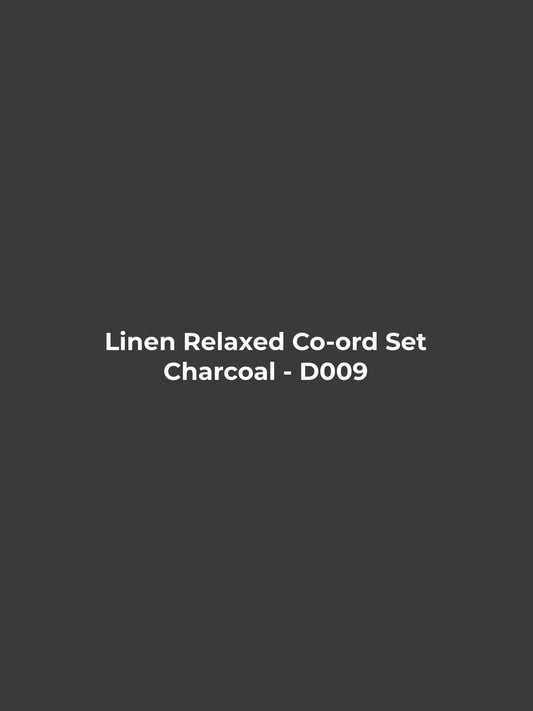 Linen Relaxed Co-ord Set - Charcoal