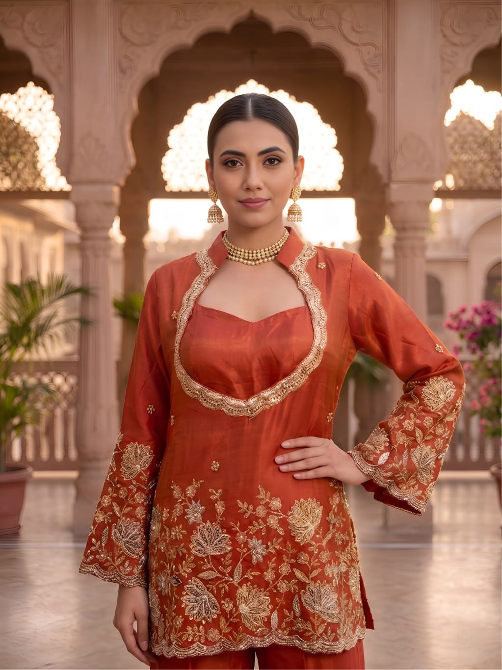 Rust 2 Piece Co-ord Set