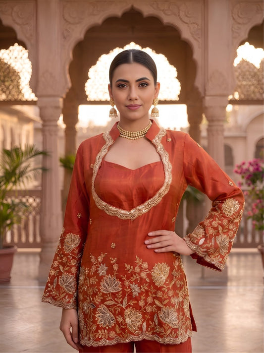 Rust 2 Piece Co-ord Set