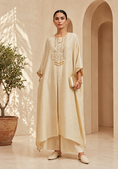 Tissue 2 Piece Suit Set - Golden