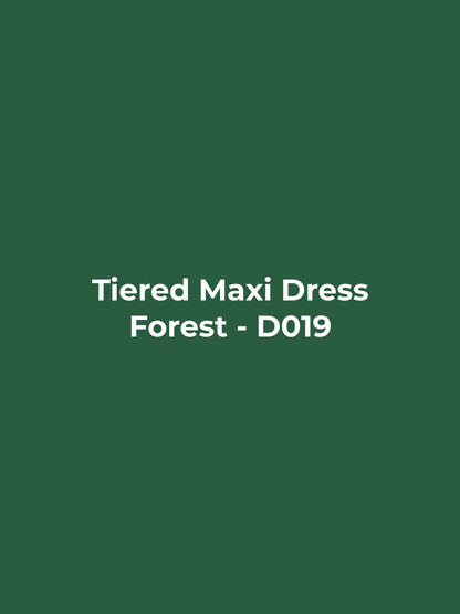 Tiered Maxi Dress - Forest