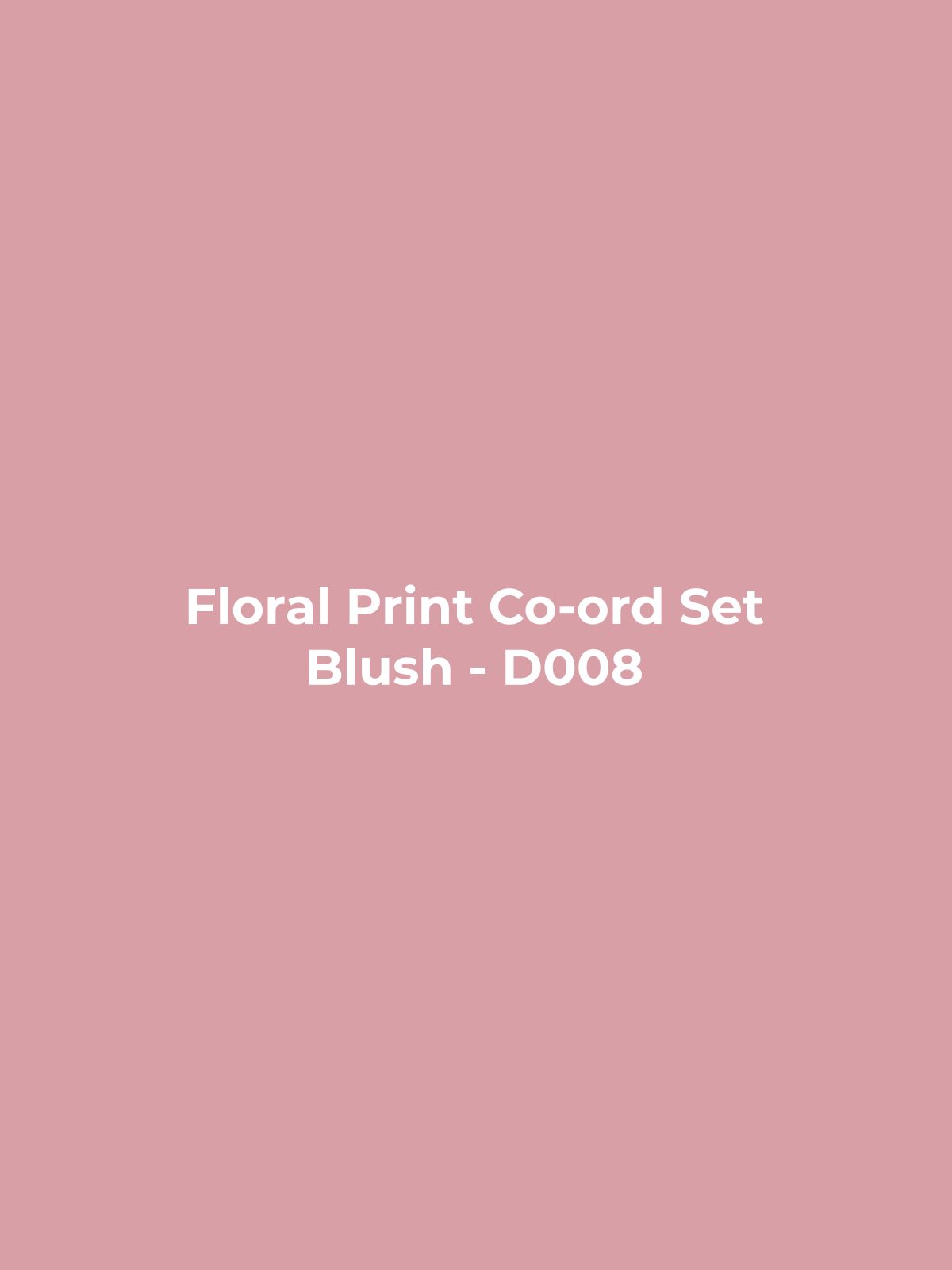 Floral Print Co-ord Set - Blush