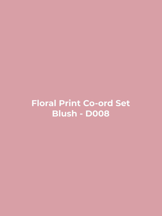 Floral Print Co-ord Set - Blush