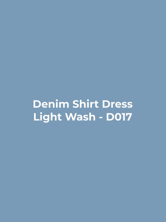 Denim Shirt Dress - Light Wash