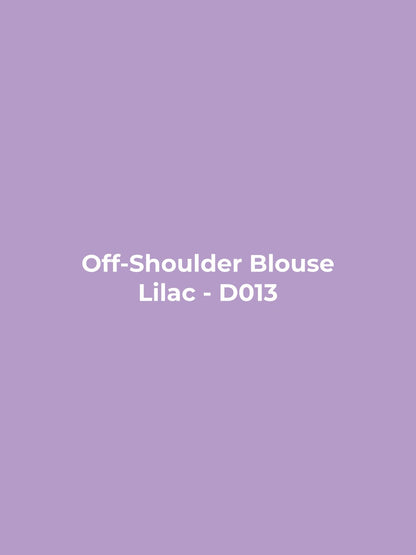 Off-Shoulder Blouse - Lilac