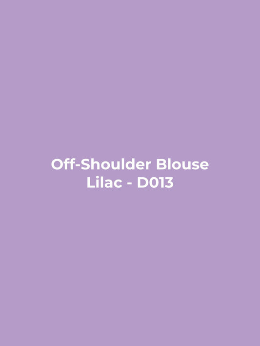 Off-Shoulder Blouse - Lilac
