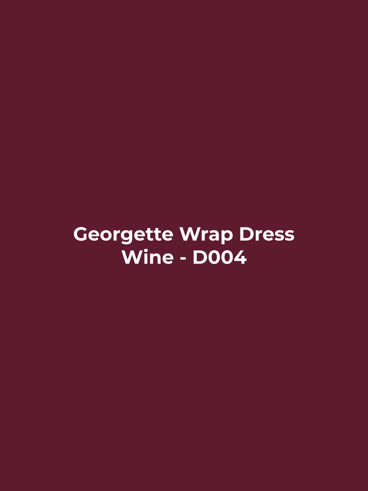 Georgette Wrap Dress - Wine