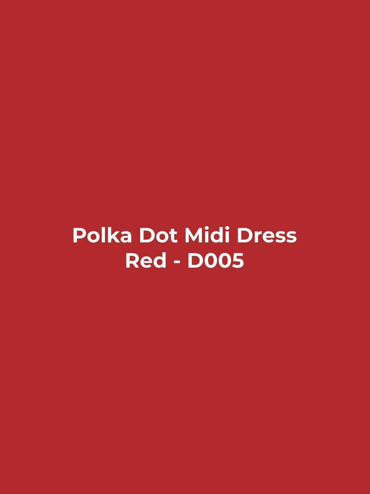 Polka Dot Midi Dress - Red
