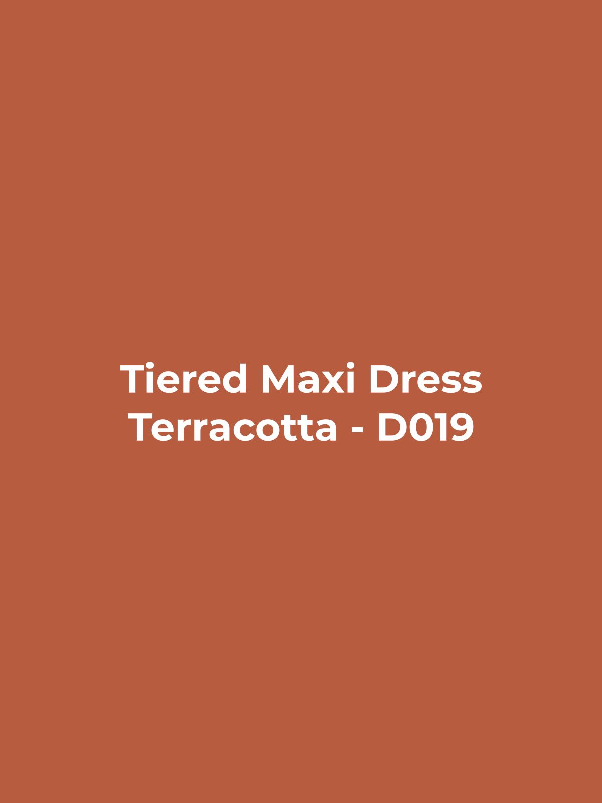 Tiered Maxi Dress - Terracotta