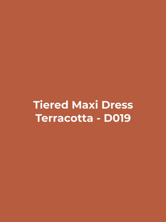 Tiered Maxi Dress - Terracotta