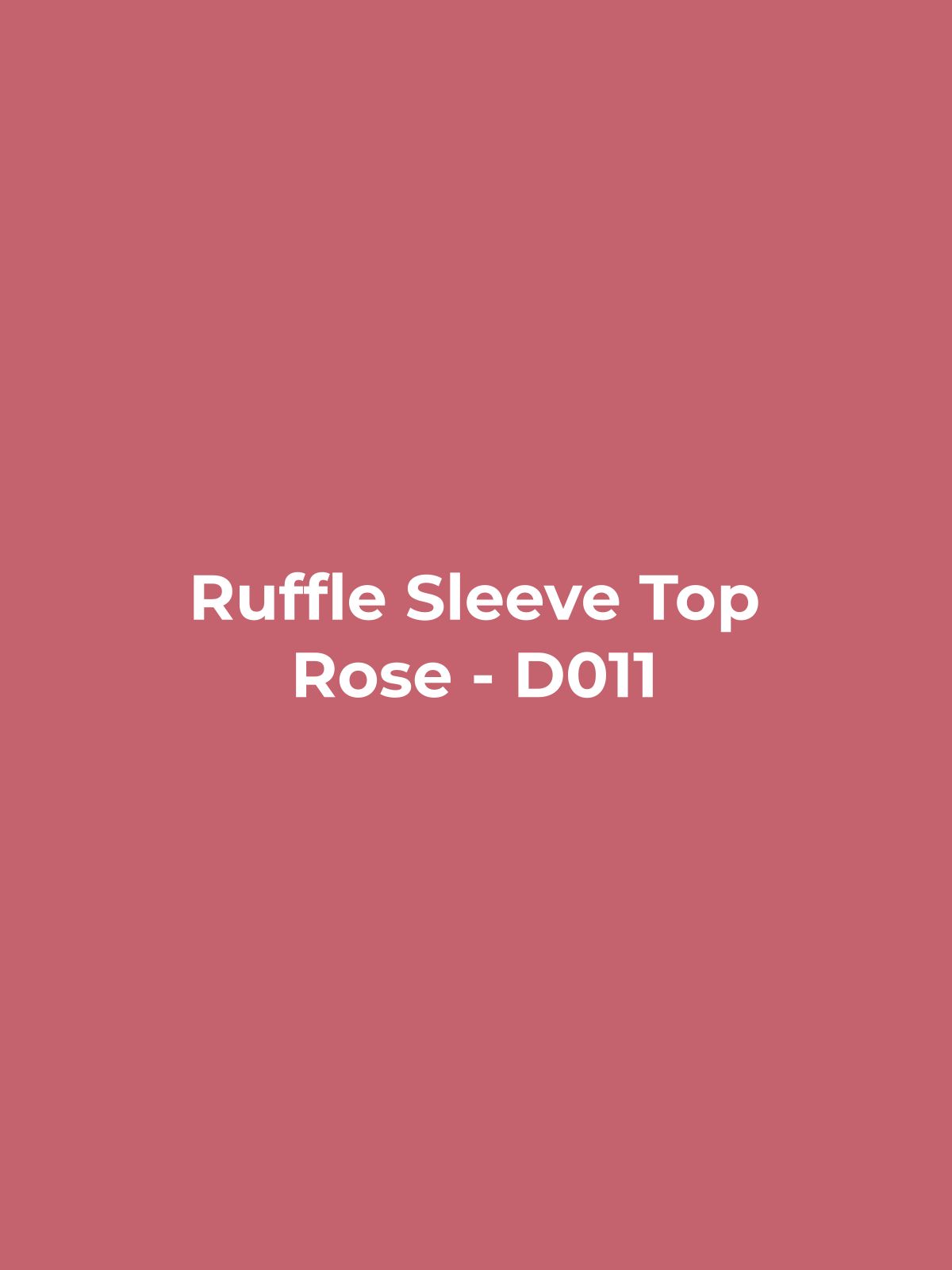 Ruffle Sleeve Top - Rose