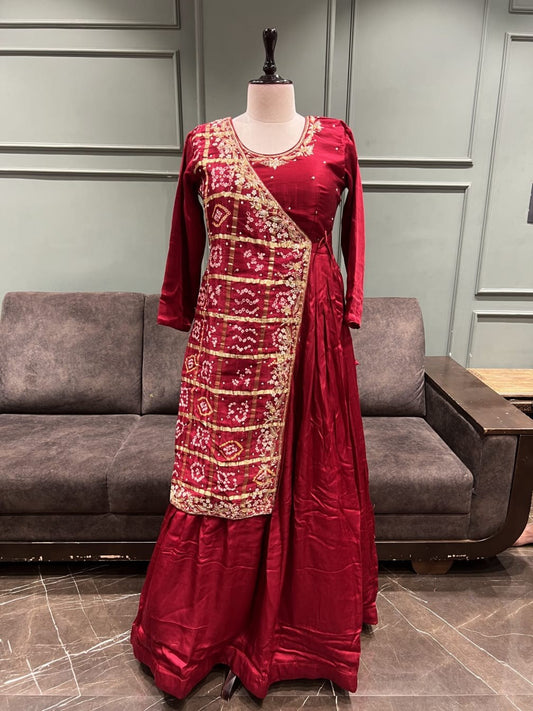 Purple Angrakha A-Line - House of Patakha