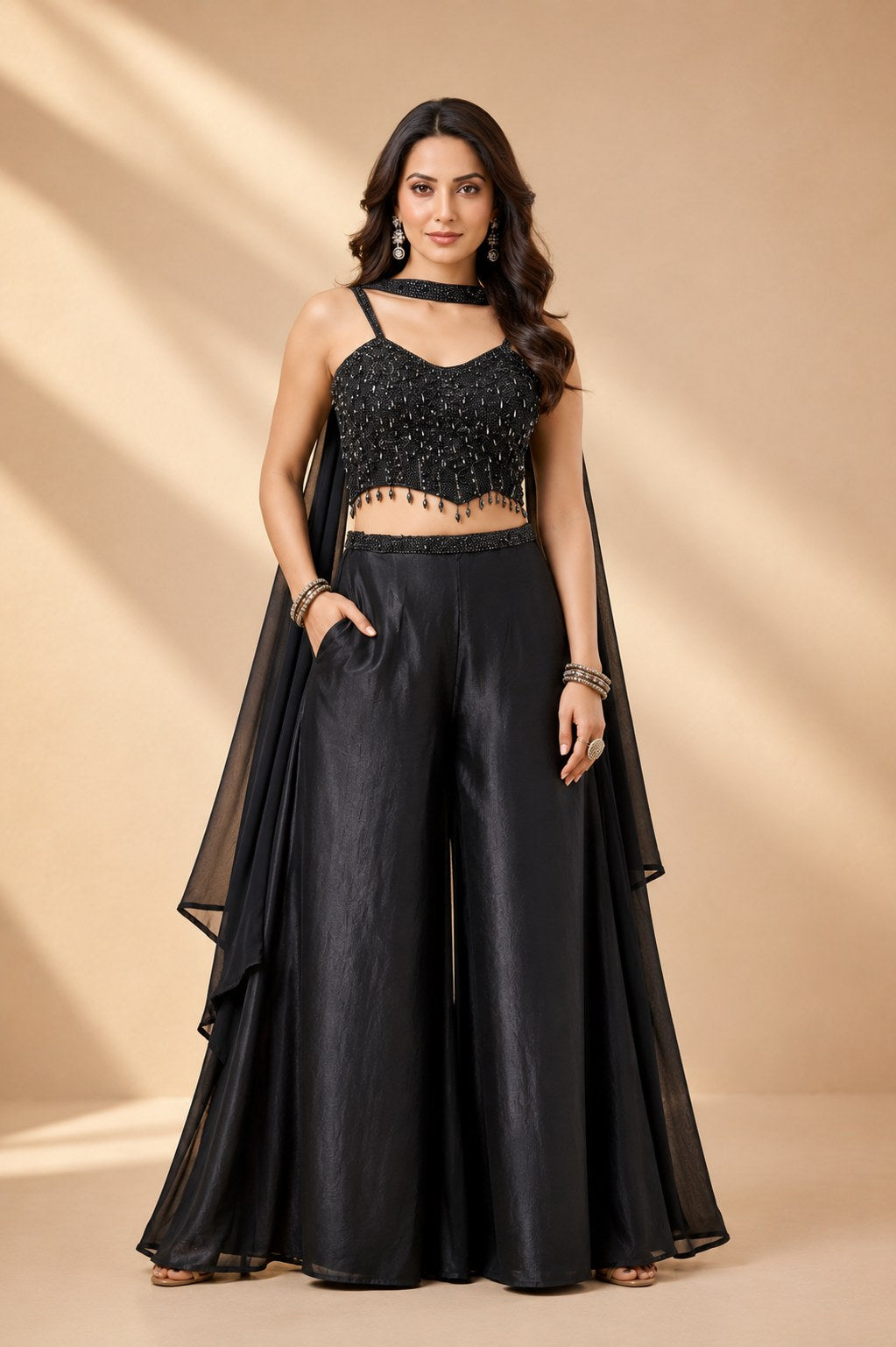 Black Corset Palazzo - House of Patakha