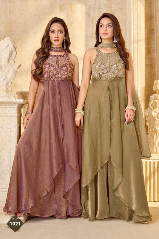 Green Long Top Palazzo